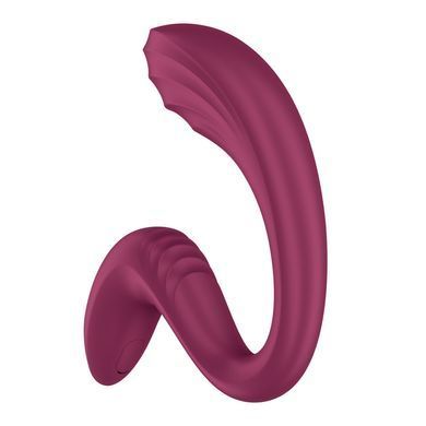 Вагінально-кліторальний вібратор Satisfyer G for Goddess 3 Wine Red, 2 мотори SX3831 фото