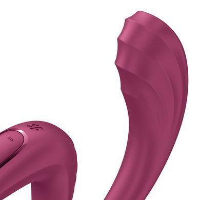 Вагінально-кліторальний вібратор Satisfyer G for Goddess 3 Wine Red, 2 мотори SX3831 фото