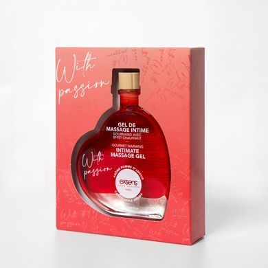 Масажний гель EXSENS With Passion Candy Apple 50 мл, розігрівальний, без цукру, їстівний SX2191 фото