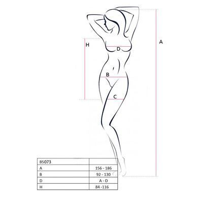 Відверта сукня-сітка Passion BS073 white SO4146 фото