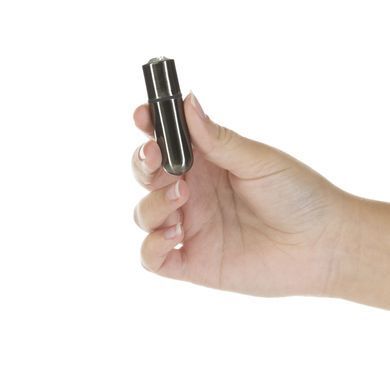 Віброкуля PowerBullet First-Class Bullet 2.5&Prime; з Key Chain Pouch, Gun Metal, 9 режимів вібрації SO6846 фото
