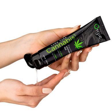 Лубрикант на водній основі Orgie Lube Tube Cannabis, 100 мл, їстівний, з олією насіння конопель SX1511 фото