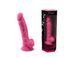 Фалоімітатор SilexD Johnny Pink Glow in the dark, двошаровий, силікон+Silexpan, діаметр 3,5см SO7026 фото 10
