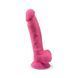 Фалоімітатор SilexD Johnny Pink Glow in the dark, двошаровий, силікон+Silexpan, діаметр 3,5см SO7026 фото 5