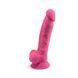 Фалоімітатор SilexD Johnny Pink Glow in the dark, двошаровий, силікон+Silexpan, діаметр 3,5см SO7026 фото 3