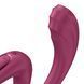Вагінально-кліторальний вібратор Satisfyer G for Goddess 3 Wine Red, 2 мотори SX3831 фото 4