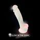 Фалоімітатор SilexD Johnny Pink Glow in the dark, двошаровий, силікон+Silexpan, діаметр 3,5см SO7026 фото 11