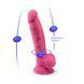 Фалоімітатор SilexD Johnny Pink Glow in the dark, двошаровий, силікон+Silexpan, діаметр 3,5см SO7026 фото 8