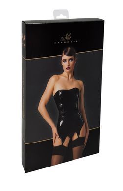 Корсет з підв'язками для панчіх Noir Handmade F381 Dominae Venom PVC corset-belt XXL SX4145 фото