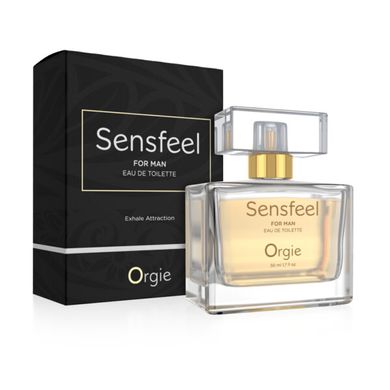 Чоловіча туалетна вода SENSFEEL + афродизіак, 50 мл ефективна феромон-технологія Orgie (Бразилія-Португалія) 51744 фото