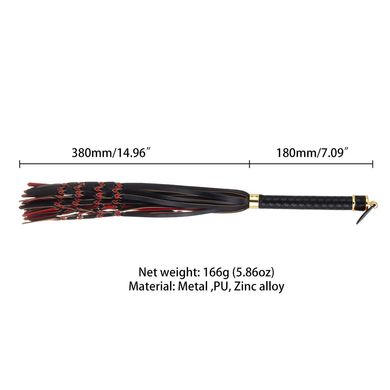 Флогер LOCKINK SEVANDA Red & Black Braided Tail Flogger SX0876 фото