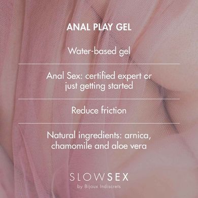 Анальний гель-змазка Bijoux Indiscrets Slow Sex Anal play gel (пом'яті паковання та тюбик!!!) SO5900-R фото