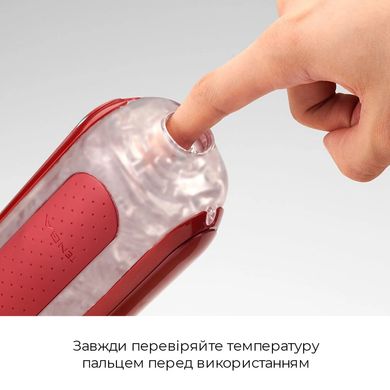 Набір мастурбатора із нагрівачем Tenga Flip Zero Red + Flip Warmer SO4720 фото