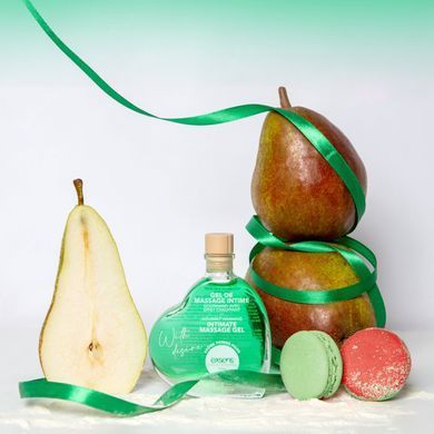 Масажний гель EXSENS With Desire Apple Pear 50 мл, розігрівальний, без цукру, їстівний SX2192 фото