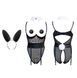 Сексуальний костюм зайчика UPKO Bunny Girl Bodysuit з відкритими грудьми, чорний, М U63272 фото 2