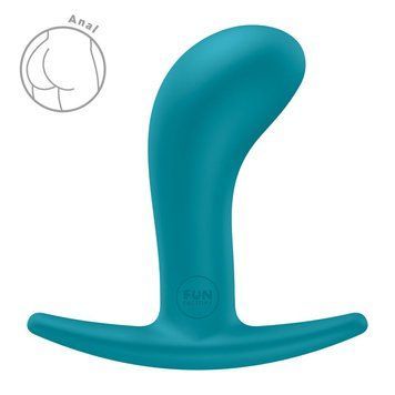 Анальна пробка Fun Factory BOOTIE M Aquamarine, діаметр 3,3 см, тонкий обмежувач SX3729 фото