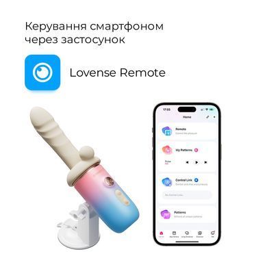 Смарт-міні секс-машина Lovense Spinel імітація фрикцій, підігрів, 3 насадки, на присосці SX3316 фото