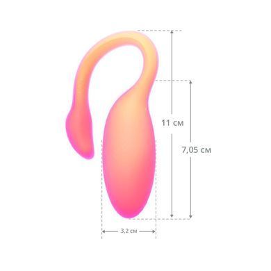 Смарт-віброяйце Magic Motion Flamingo Max Orange 2 в 1: віброяйце та тренажер Кегеля, 10 режимів SX2193 фото