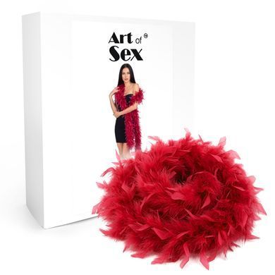 Боа з пір&rsquo;я Art of Sex, довжина 2 метри, колір червоний SX4672 фото