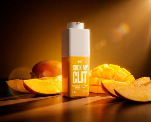 Смоктайзер для клітора Intt Suck My Clit Tropical Mango (15 мл), манго, гель з ефектом посмоктування SX4003 фото