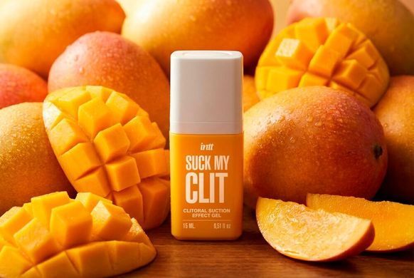 Смоктайзер для клітора Intt Suck My Clit Tropical Mango (15 мл), манго, гель з ефектом посмоктування SX4003 фото