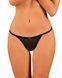 Прозорі стрінги із мереживом Obsessive Celia Noir thong XL SO7870 фото 3