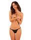 Прозорі стрінги із мереживом Obsessive Celia Noir thong XL SO7870 фото 1