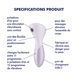 Вібромасажер Satisfyer Wand-erful з вакуумною кліторальною стимуляцією SX3833 фото 6