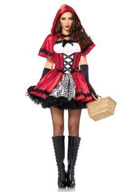 Еротичний костюм Червоної шапочки Leg Avenue Gothic Red Riding Hood XL, сукня, накидка SO9125 фото