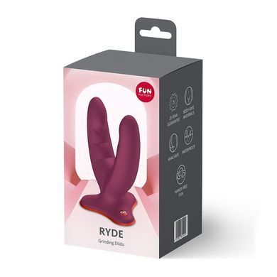 Подвійний фалоімітатор Fun Factory RYDE Wine Red (м'яте паковання!!!) SX3657-R фото