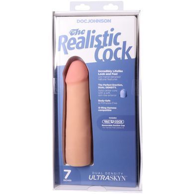 Фалоімітатор Doc Johnson The Realistic Cock ULTRASKYN - 7 Inch Vanilla SX4476 фото