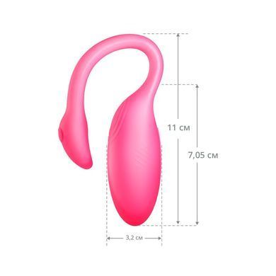 Смарт-віброяйце Magic Motion Flamingo Max Pink 2 в 1: віброяйце та тренажер Кегеля, 10 режимів SX2194 фото