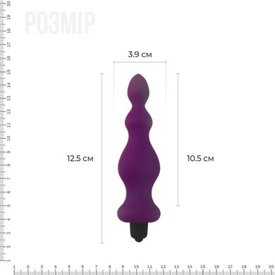 Анальна пробка з вібрацією Adrien Lastic Bullet Amuse Purple, макс. діаметр 3,9 см AD20293 фото