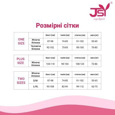 Еротичний комплект JSY 7752: трусики-стрінги, пояс для панчох і панчохи Black One Size SX1785 фото