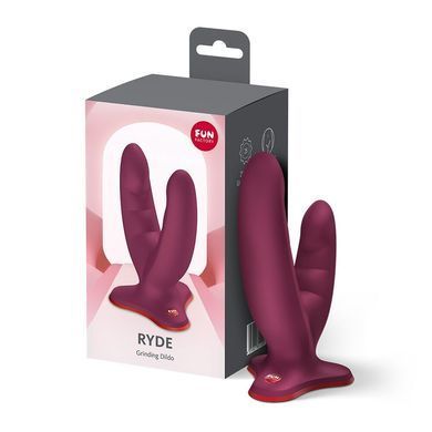 Подвійний фалоімітатор Fun Factory RYDE Wine Red (м'яте паковання!!!) SX3657-R фото