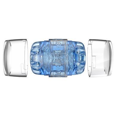 Мастурбатор Fleshlight Quickshot Turbo Blue Ice, компактний, чудово для пар і мінету SX0678 фото