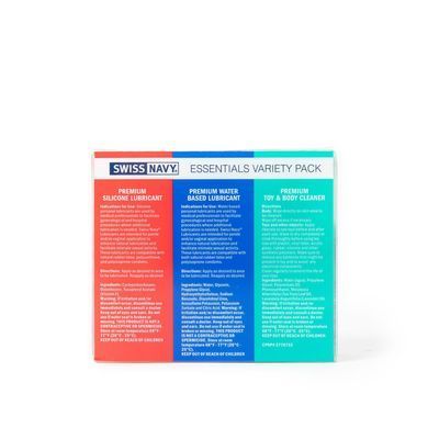Розпродаж!!! Набір Swiss Navy Essentials Variety Pack 3 х 30 мл (термін 21.01.2027) SX1362-R фото