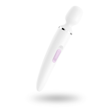 Вібромасажер Satisfyer Wand-er Woman (White/Chrome), водонепроникний, потужний, розмір XXL SO3458 фото