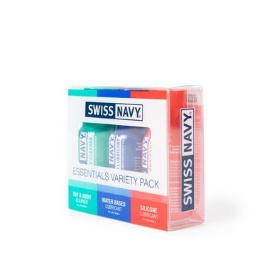 Розпродаж!!! Набір Swiss Navy Essentials Variety Pack 3 х 30 мл (термін 21.01.2027) SX1362-R фото