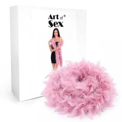 Боа з пір&rsquo;я Art of Sex, довжина 2 метри, колір рожевий SX4674 фото