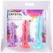 Набір фалоімітаторів Doc Johnson Crystal Jellies - Dong Starter Set - Purple, Pink, Green SX4425 фото 14
