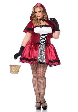 Еротичний костюм Червоної шапочки Leg Avenue Gothic Red Riding Hood 3X&ndash;4X, сукня, накидка SO9127 фото