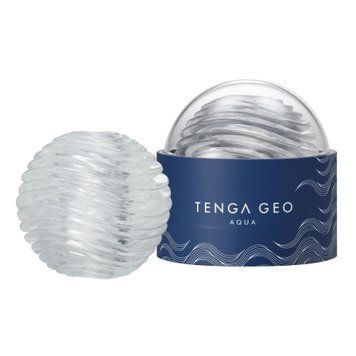 Мастурбатор Tenga Geo Aqua Clear, новий матеріал, ніжні хвилі SX5127 фото