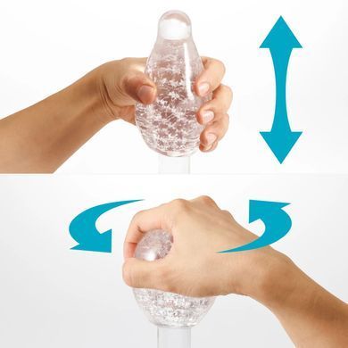 Мастурбатор Tenga Geo Aqua Clear, новий матеріал, ніжні хвилі SX5127 фото