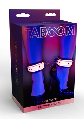 Поножі, що світяться в темряві Taboom Ankle Cuffs, рожеві TB17201 фото