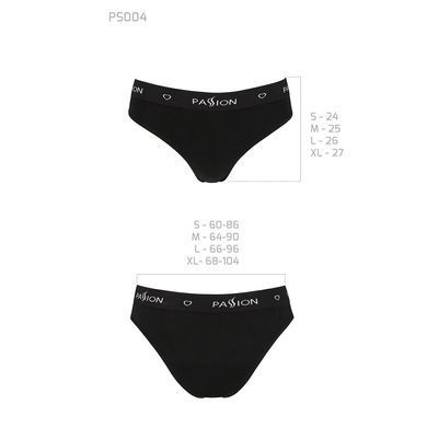 Трусики-сліпи з бавовни з еластаном Passion PS004 PANTIES M, black SO4216 фото