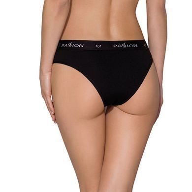 Трусики-сліпи з бавовни з еластаном Passion PS004 PANTIES M, black SO4216 фото