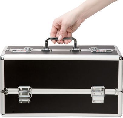 Великий кейс для зберігання секс-іграшок BMS Factory Large Lokable Vibrator Case Black,кодовий замок SO8899 фото