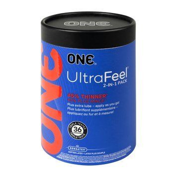 Презервативи ONE Ultra Feel, з додатковою змазкою, 36 шт (м'яте паковання!!!) SX4000-R фото