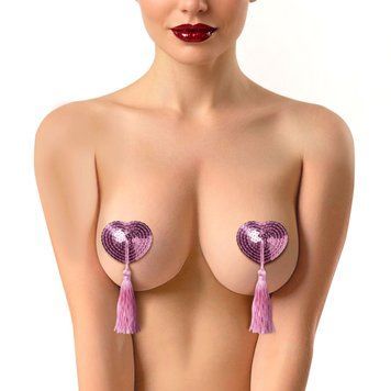 Пестис-сердечки з кісточками Art of Sex - Sparkling Hearts, рожевий SX4660 фото